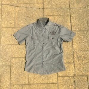 y2k style button up size Large